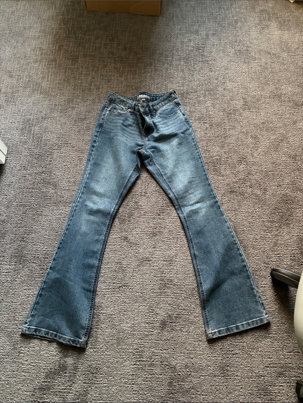 No Boundaries Women's Dark Blue Flare Jeans